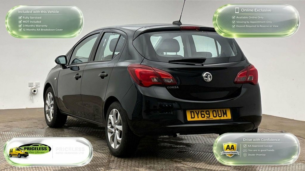 Vauxhall Corsa 1.4L Energy DY69OUM Black #4