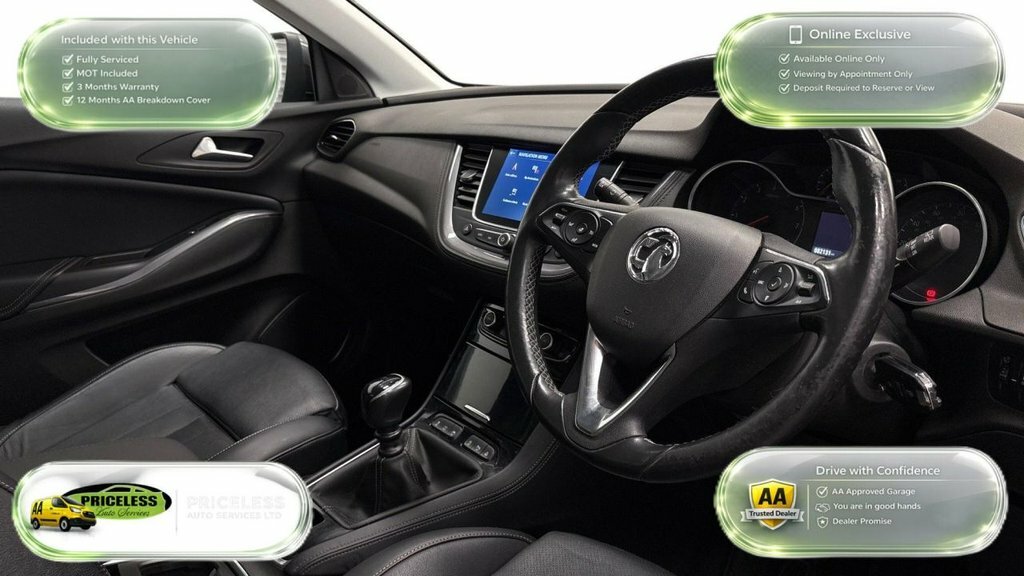 Vauxhall Grandland X 1.2L Elite Nav SC19HLZ Grey #5