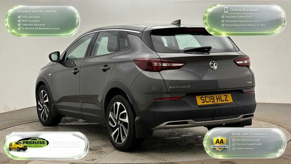Vauxhall Grandland X 1.2L Elite Nav SC19HLZ Grey #4