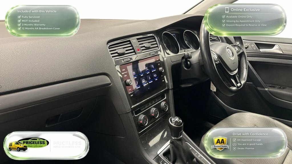 Volkswagen Golf 1.6L Se Nav WK67XFD Grey #2