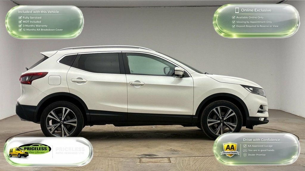 Nissan Qashqai 1.3L N-connecta HY69OHJ White #3
