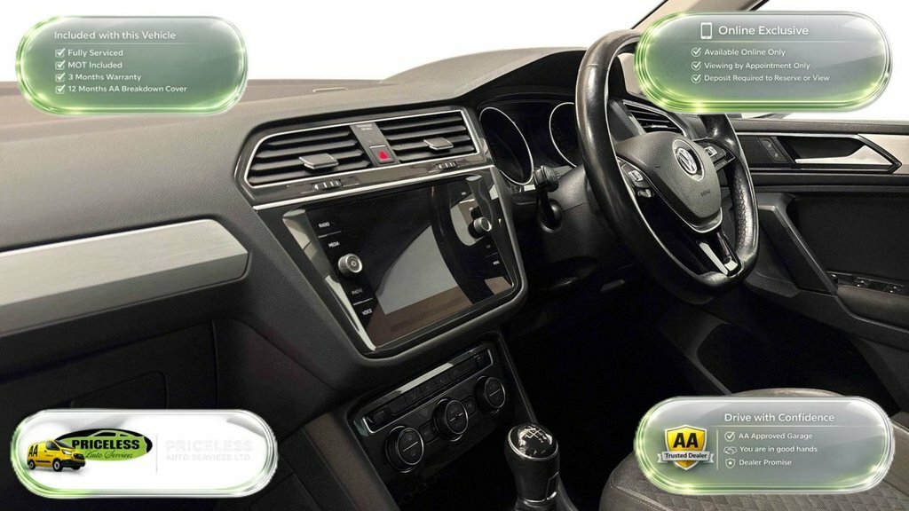 Volkswagen Tiguan 1.4L Se Navigation NL68TKK White #2