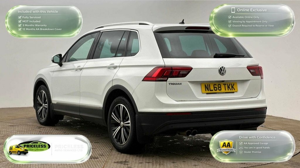 Volkswagen Tiguan 1.4L Se Navigation NL68TKK White #4