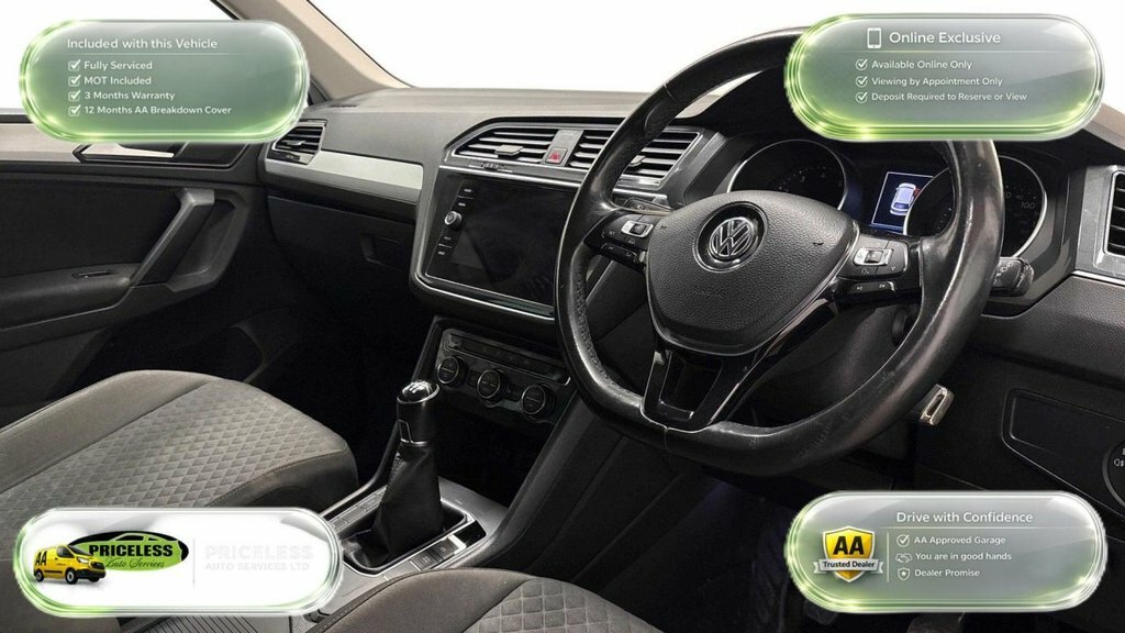 Volkswagen Tiguan 1.4L Se Navigation NL68TKK White #5