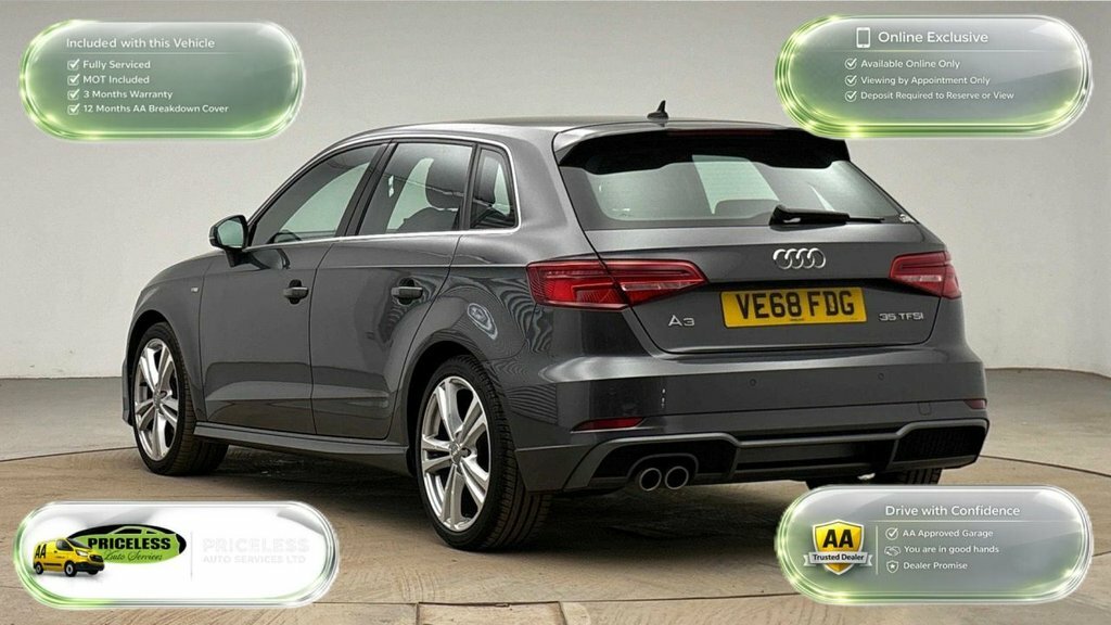 Audi A3 1.5L S Line VE68FDG Grey #4