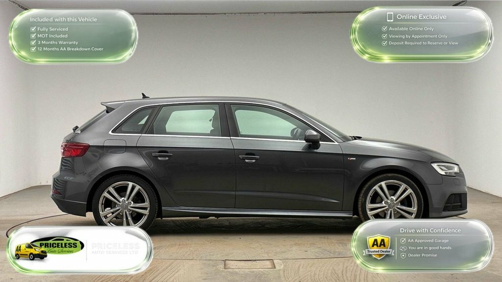Audi A3 1.5L S Line VE68FDG Grey #3
