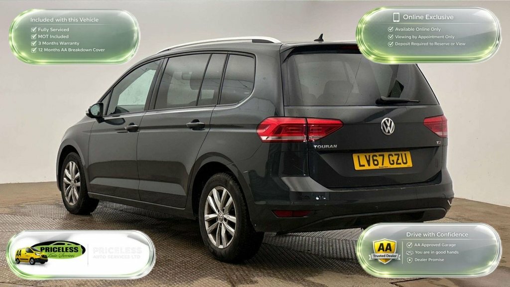 Volkswagen Touran 1.6L Se Family LV67GZU Grey #4