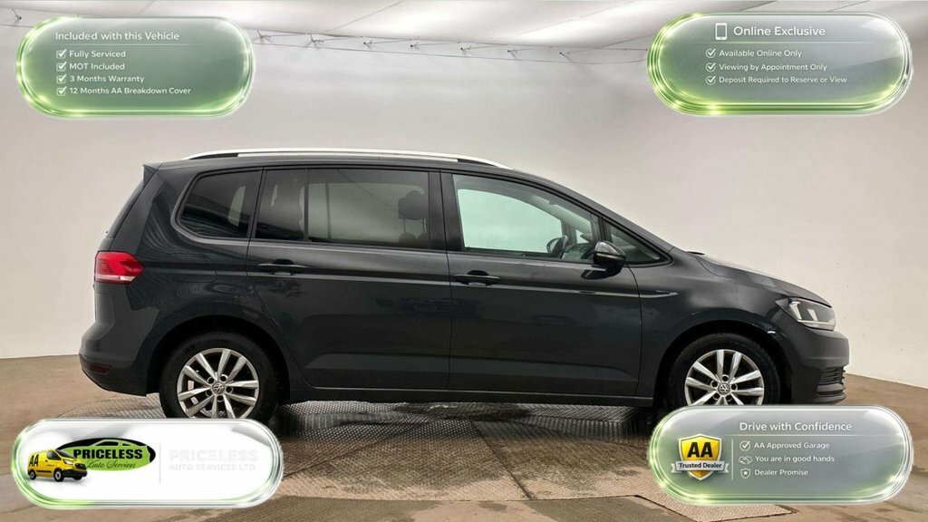Volkswagen Touran 1.6L Se Family LV67GZU Grey #3