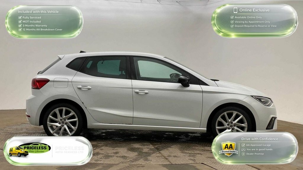 Seat Ibiza 1L Fr BV24UVW White #3