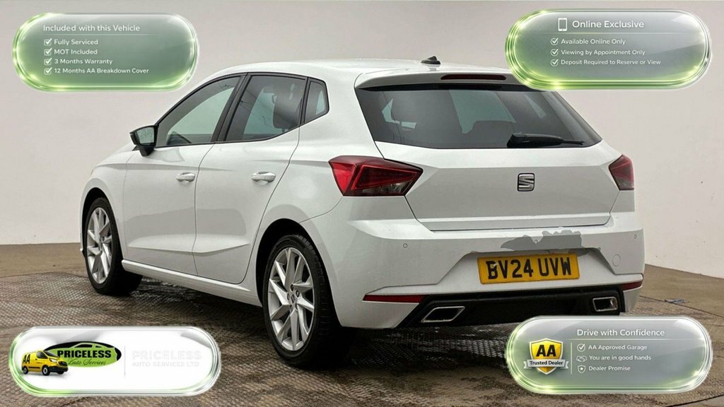 Seat Ibiza 1L Fr BV24UVW White #4