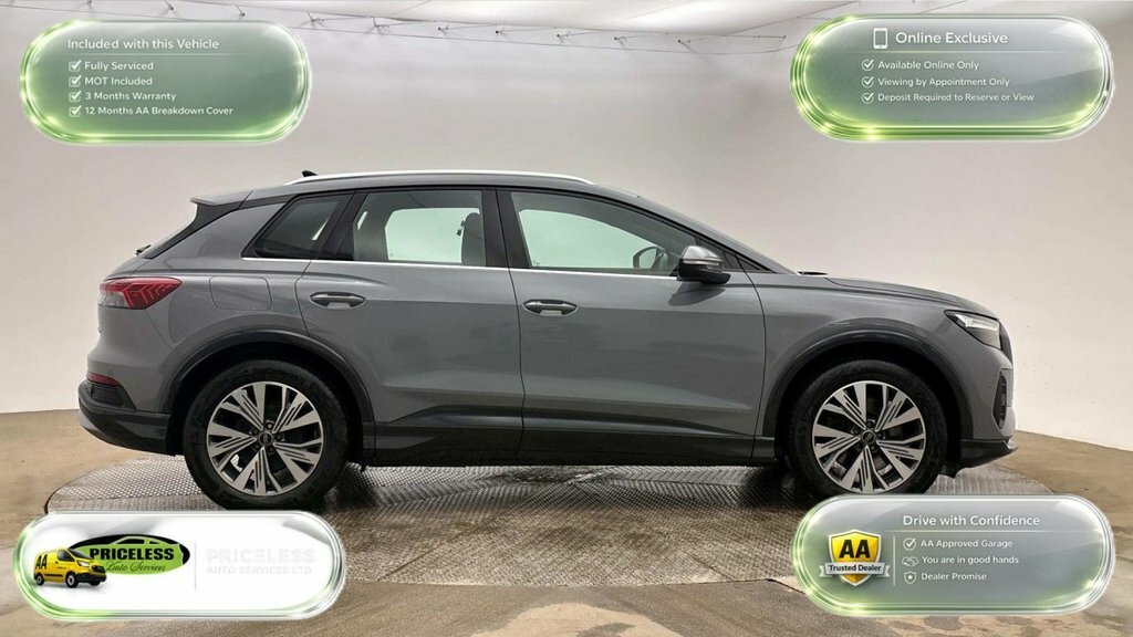 Audi Q4 E Tron Suv WK23YKV Grey #3
