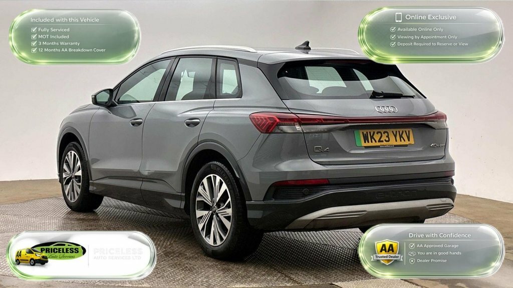 Audi Q4 E Tron Suv WK23YKV Grey #4