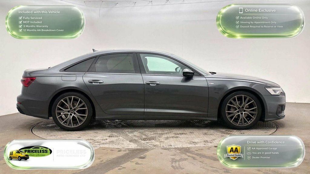 Audi A6 Saloon Saloon Black #3