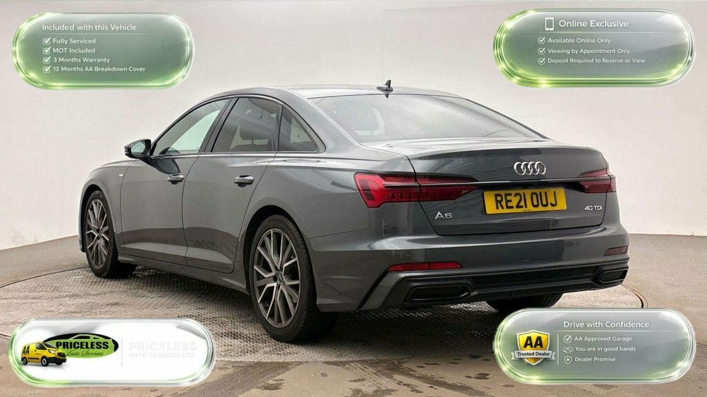 Audi A6 Saloon Saloon Black #4