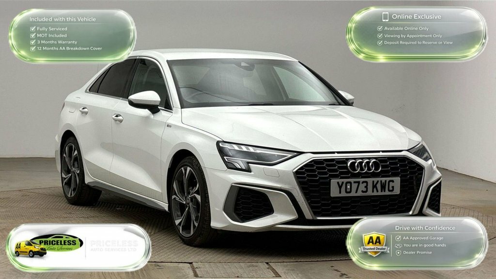 Audi A3 1.5L S Line White