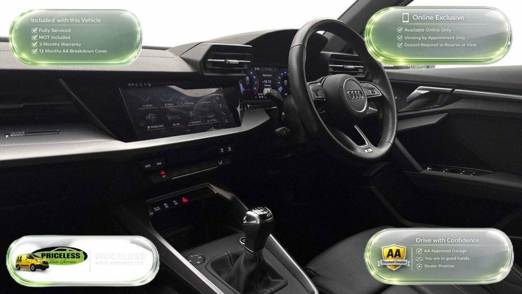 Audi A3 1.5L S Line YO73KWG White #2