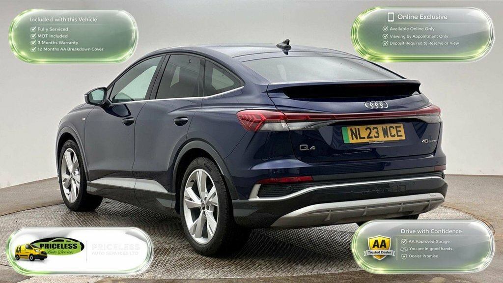 Audi Q4 E Tron Suv NL23WCE Blue #4
