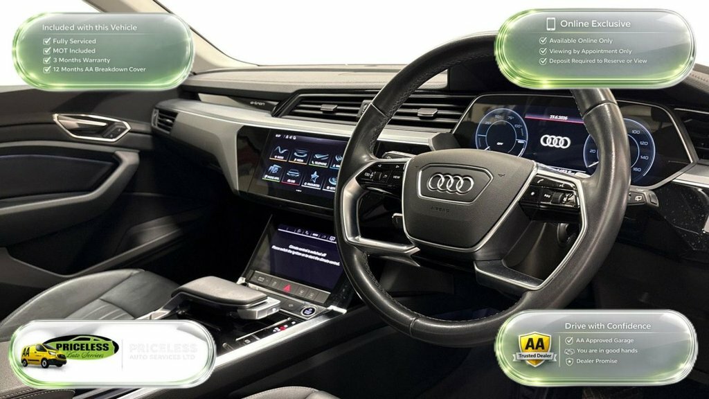 Audi Q8 e tron Suv Black #5