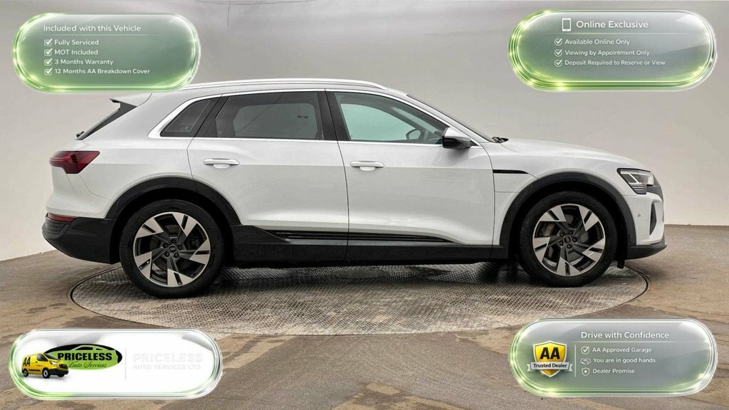 Audi Q8 e tron Suv White #3