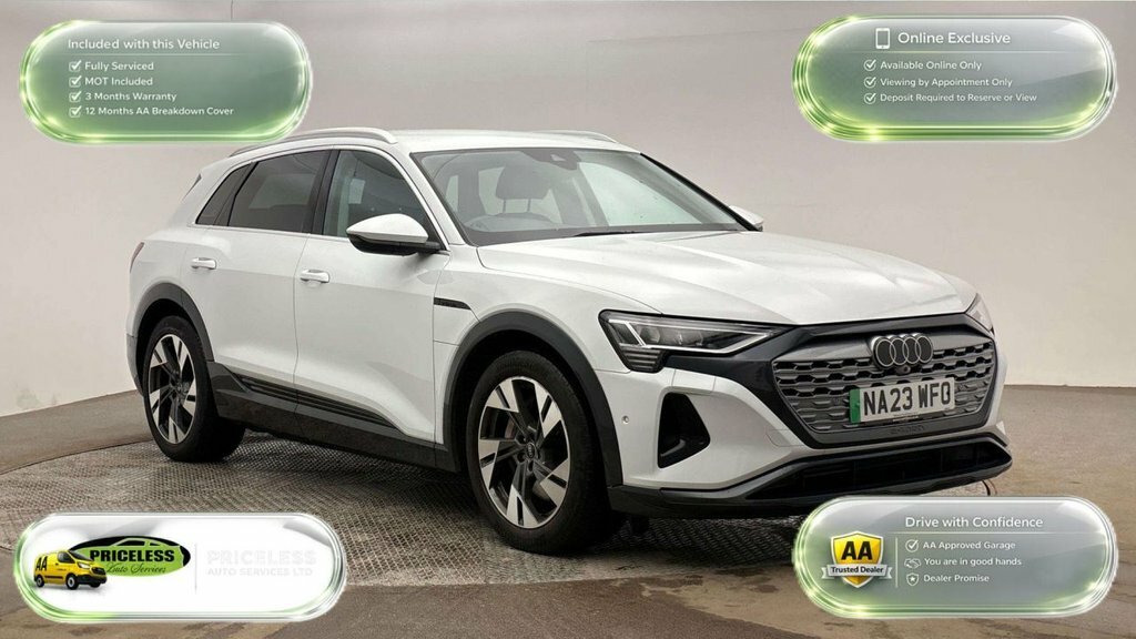 Audi Q8 e tron Suv White