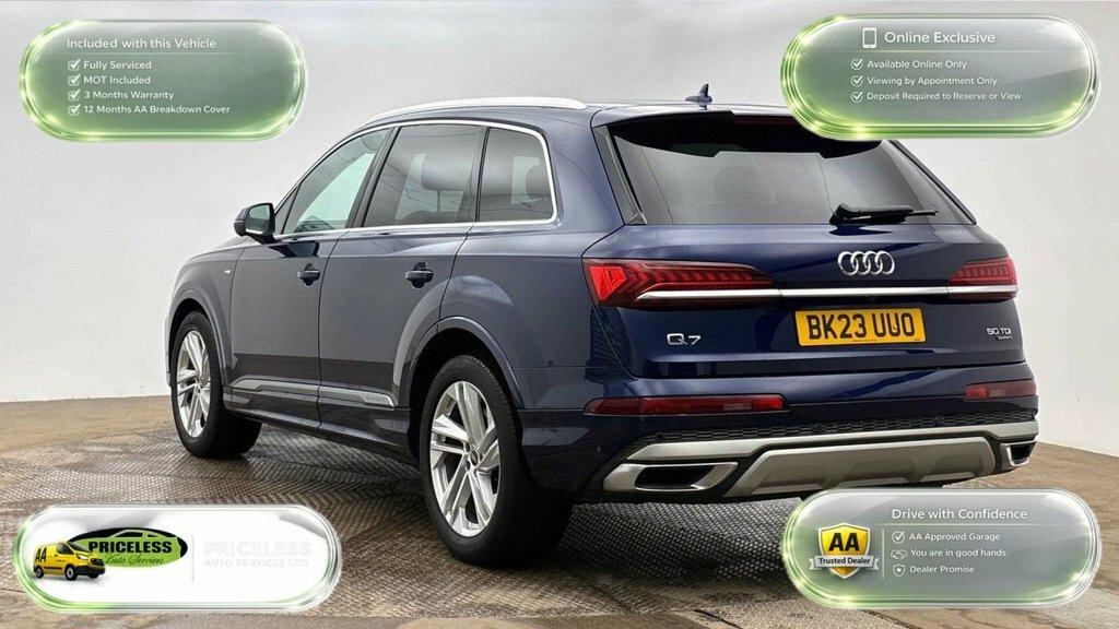 Audi Q7 3L S Line BK23UUO Blue #4