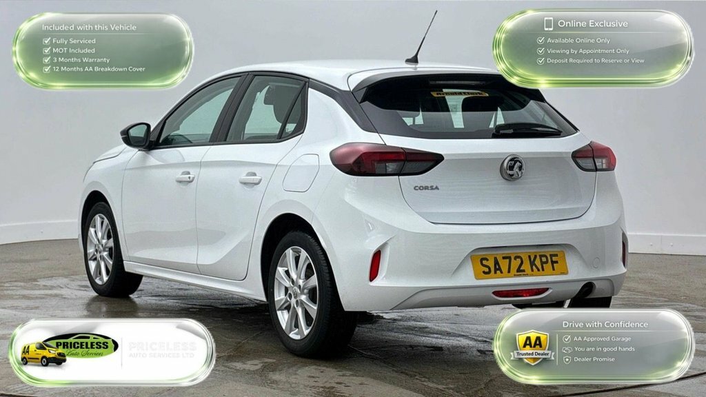 Vauxhall Corsa 1.2L Design SA72KPF White #4