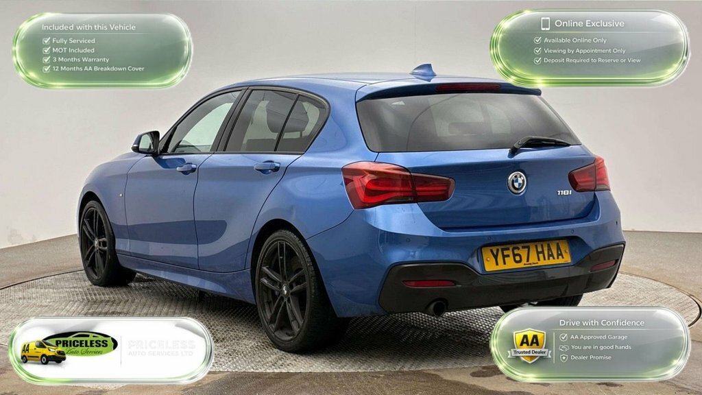 BMW 1 Series 1.5L M Sport Shadow Edition YF67HAA Blue #4