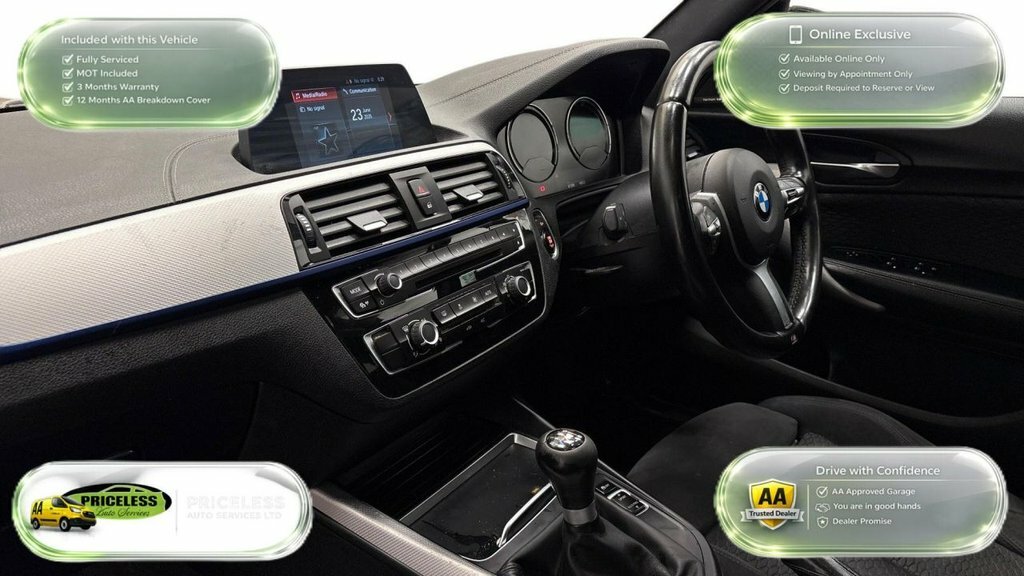 BMW 1 Series 1.5L M Sport Shadow Edition YF67HAA Blue #2