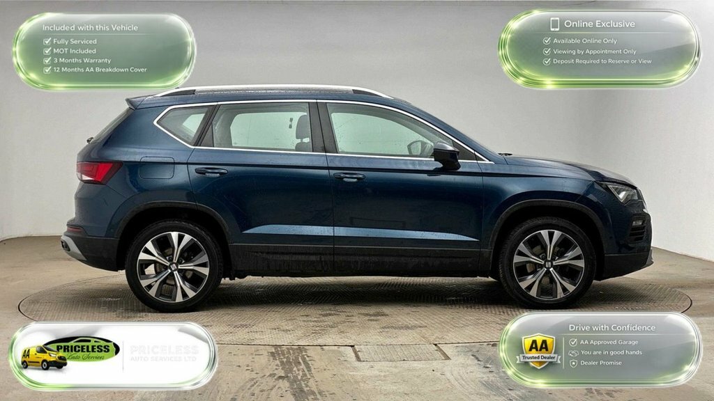 Seat Ateca 1.5L Se Technology DF23HRK Blue #3