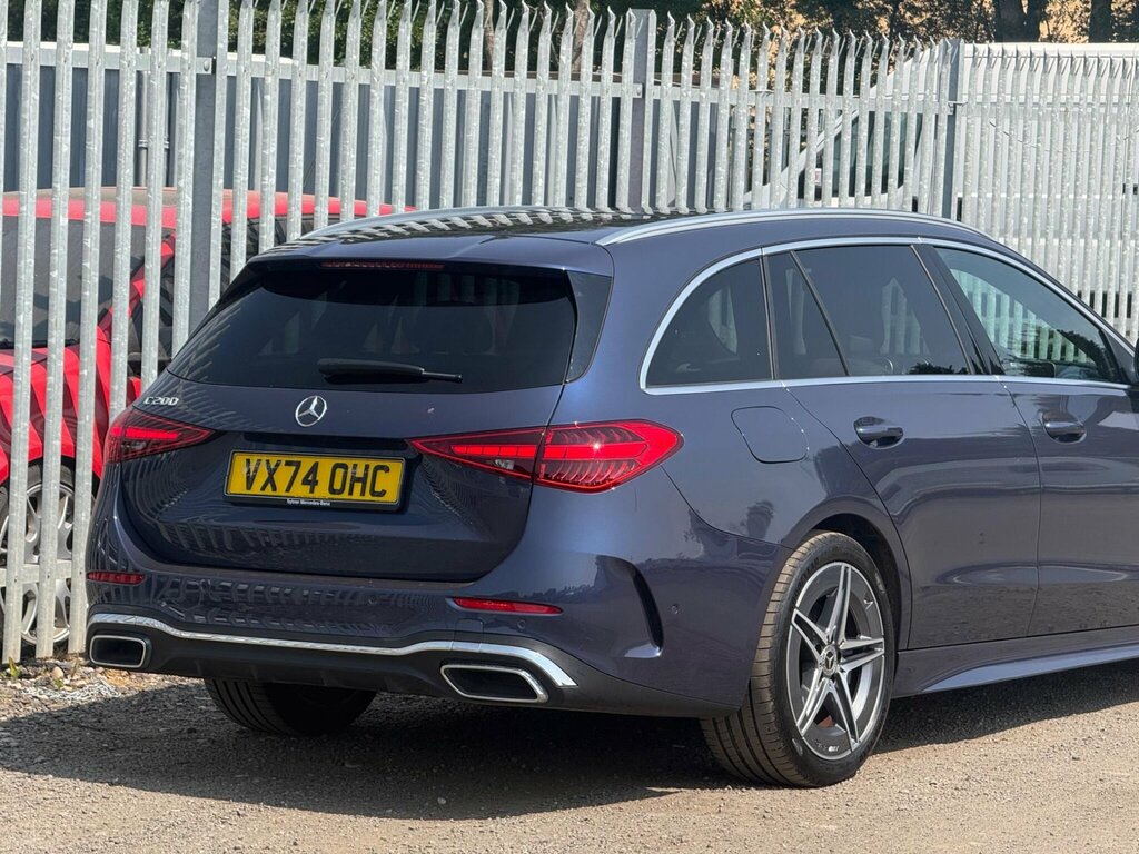 Mercedes-Benz C Class 1.5 C200h Mhev Amg Line G-tronic Euro 6 Ss Blue #6