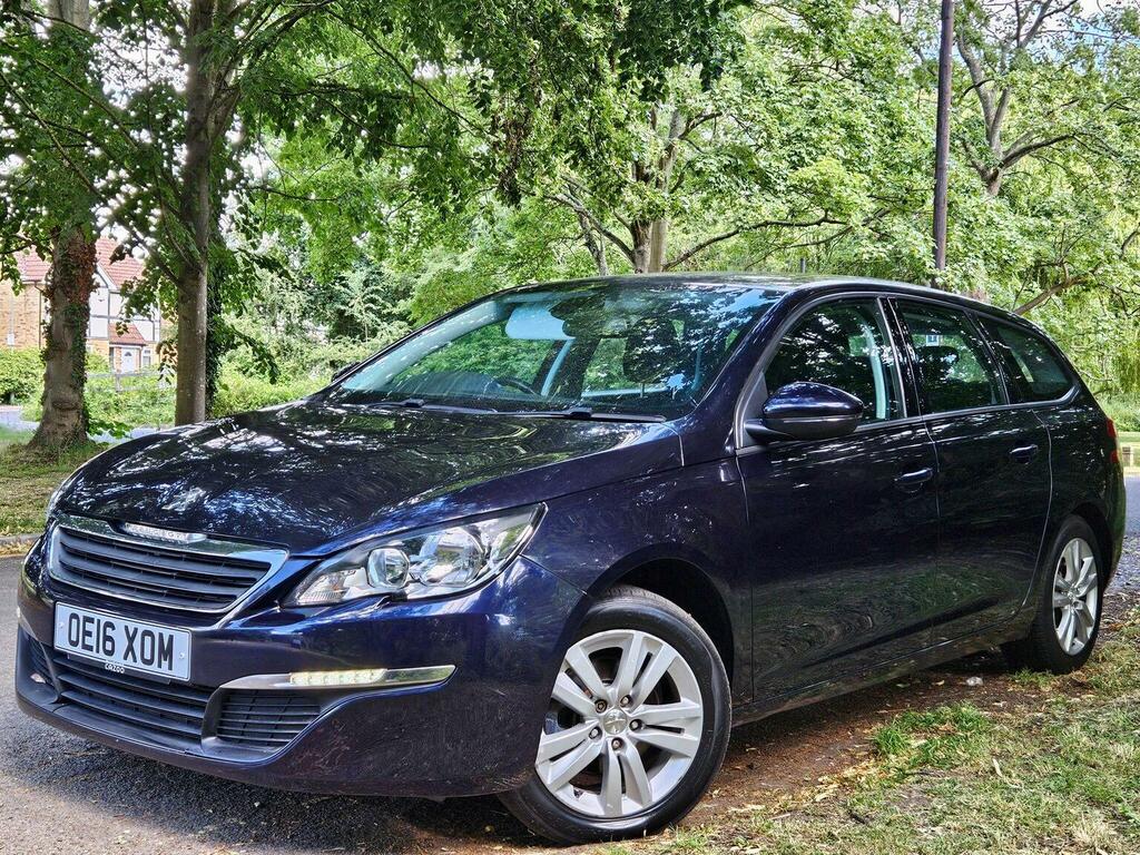 Peugeot 308 SW Estate 1.2 Puretech Active Euro 6 Ss 2016 OE16XOM Blue #6