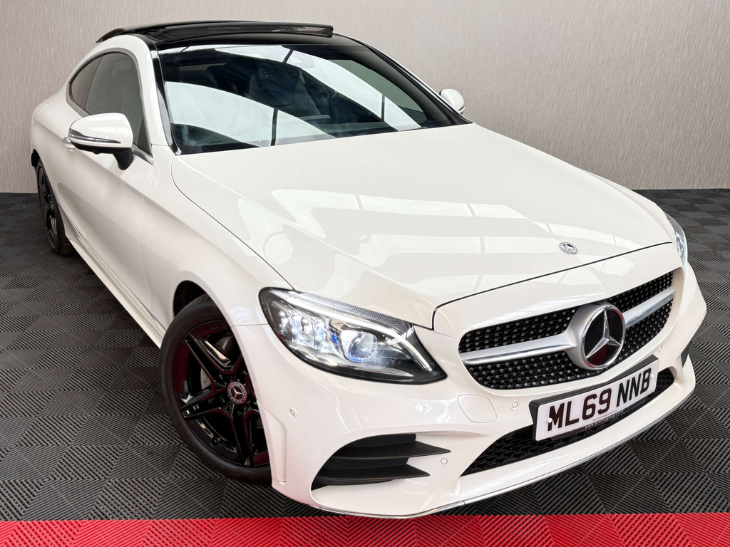 Mercedes-Benz C Class Amg Line Premium Plus Coupe G-tronic Eur ML69NNB White #4