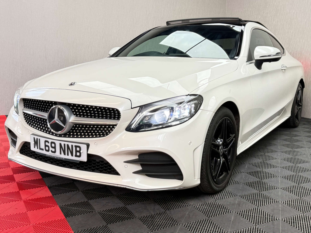 Mercedes-Benz C Class Amg Line Premium Plus Coupe G-tronic Eur ML69NNB White #5