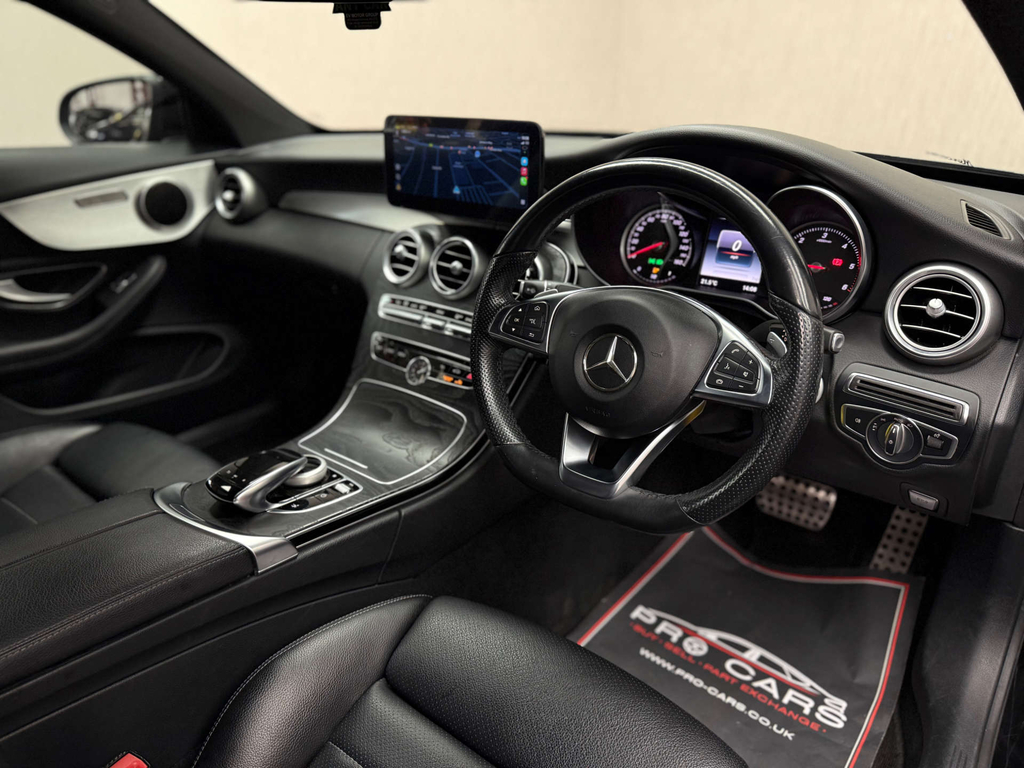 Mercedes-Benz C Class Amg Line Coupe G-tronic Euro 6 Ss Black #3