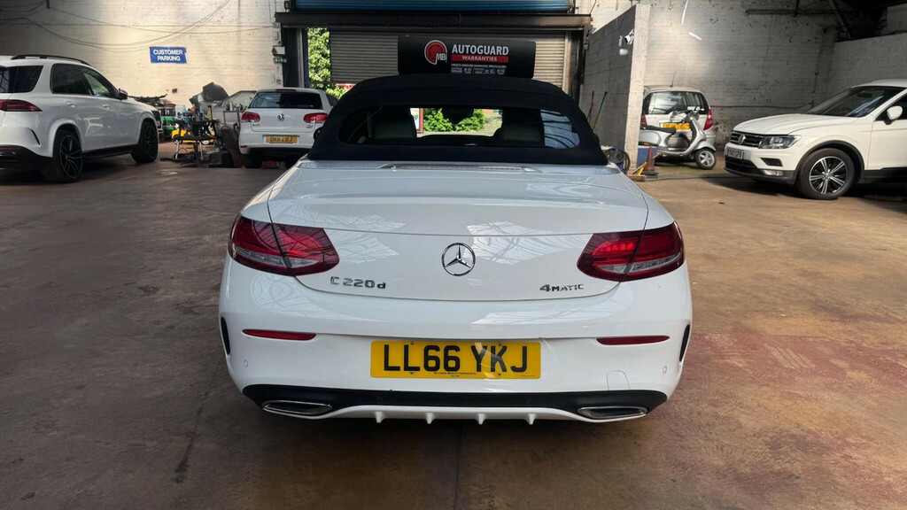 Mercedes-Benz C Class C220d 4Matic Amg Line Premium Plus Conver White #5