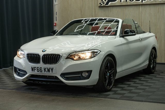 BMW 2 Series 2.0 218D Sport Convertible Euro White #3