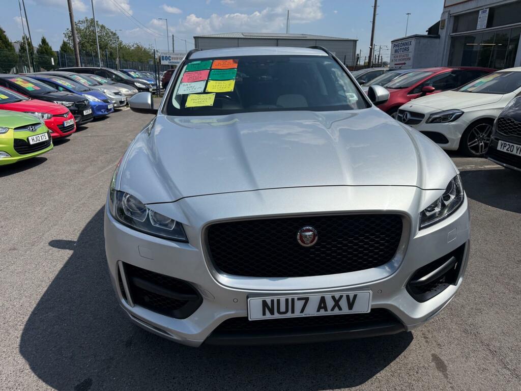 Jaguar F-Pace 2.0 D180 R-sport Awd Euro 6 Ss NU17AXV Silver #2