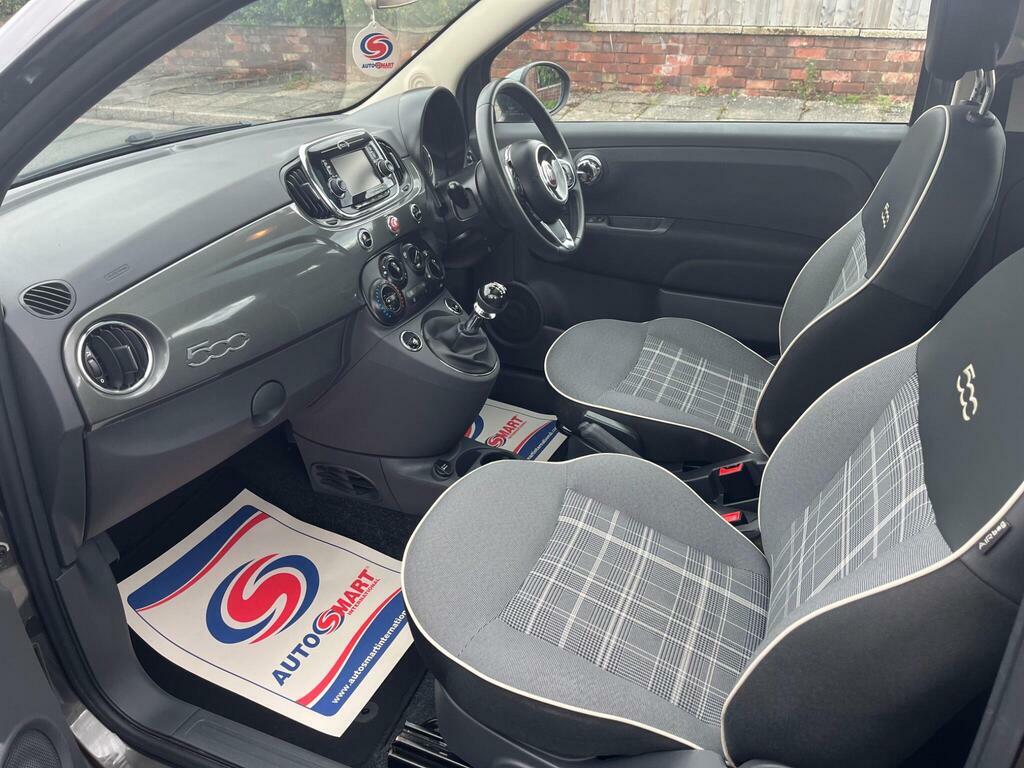 Fiat 500 1.2 Eco Pop Star Euro 6 Ss White #8