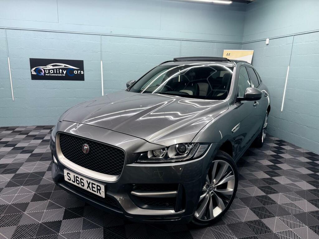 Jaguar F-Pace 2.0 D180 R-sport Awd Euro 6 Ss SJ66XER Grey #2