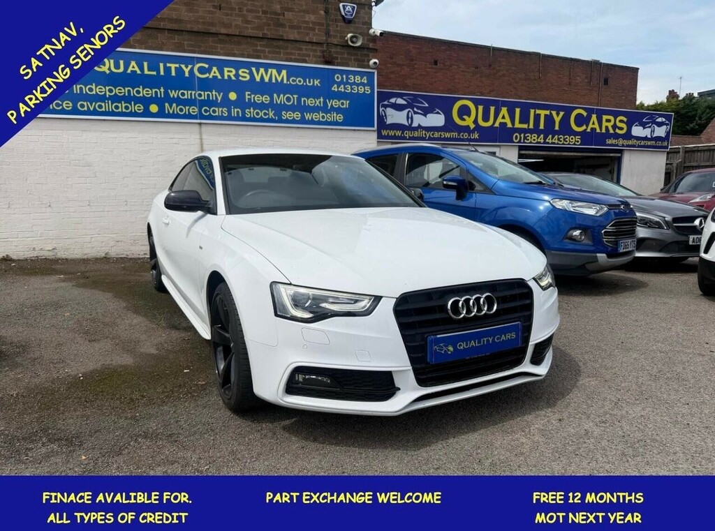 Audi A5 Coupe 2.0 Tdi Black Edition Euro 5 Ss 2014 White