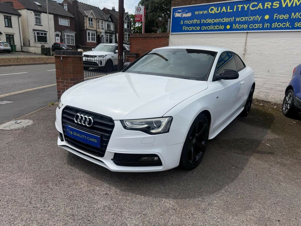 Audi A5 Coupe 2.0 Tdi Black Edition Euro 5 Ss 2014 White #4