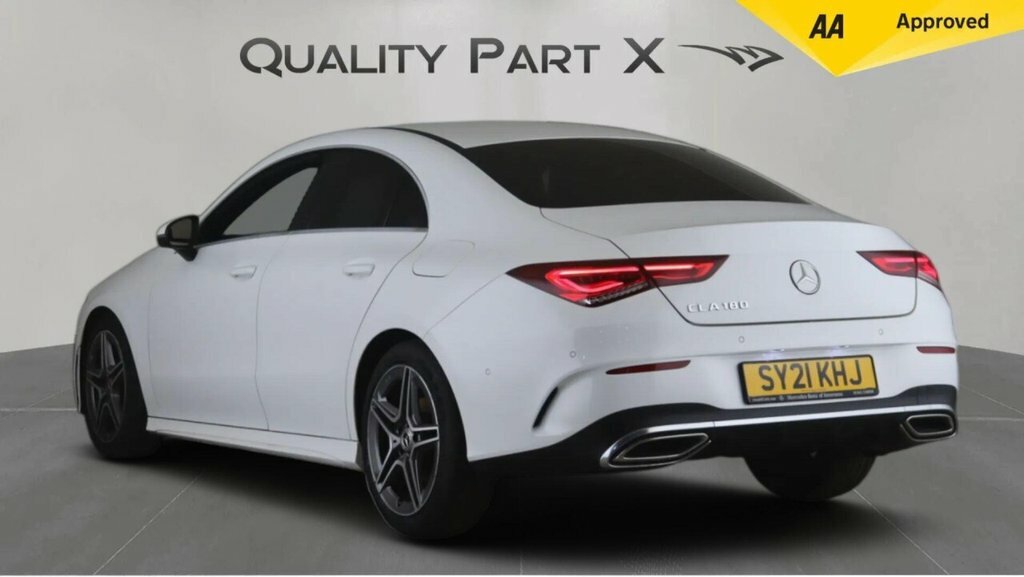 Mercedes-Benz CLA Class Saloon SY21KHJ White #4
