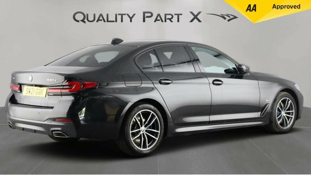 BMW 5 Series Saloon SN21GOK Black #5