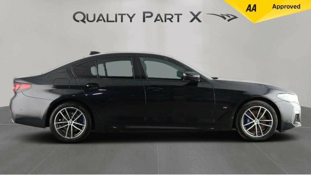 BMW 5 Series Saloon SN21GOK Black #4