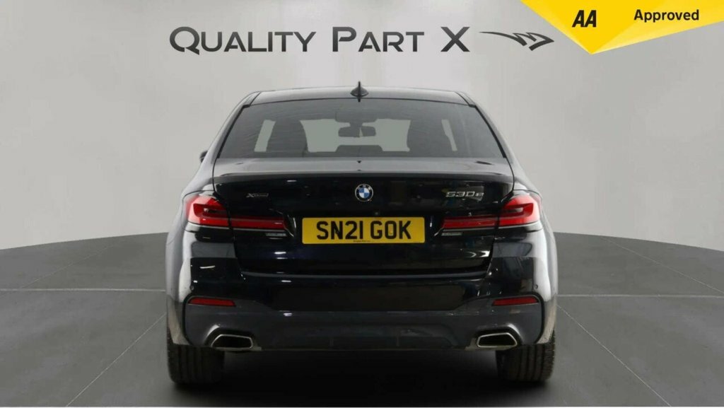 BMW 5 Series Saloon SN21GOK Black #6