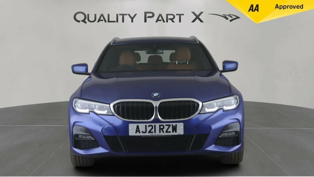 BMW 3 Series Estate AJ21RZW Blue #2