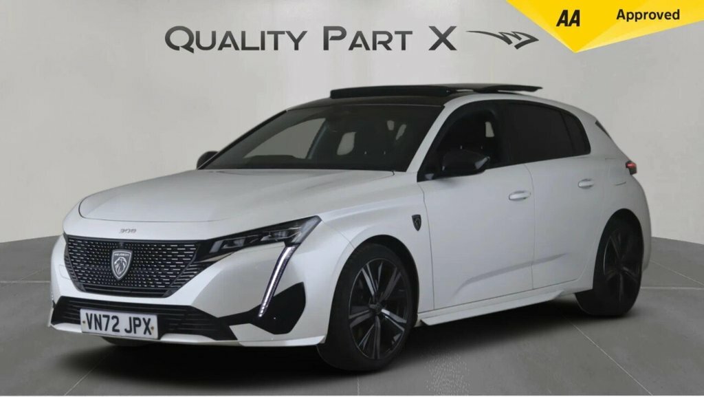 Peugeot 308 Hatchback VN72JPX White #2