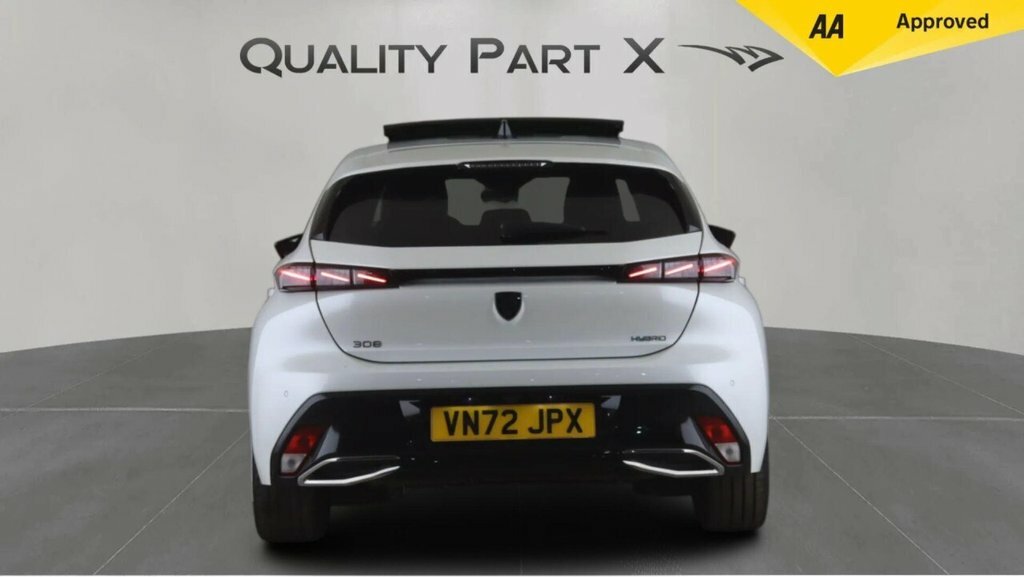 Peugeot 308 Hatchback VN72JPX White #4