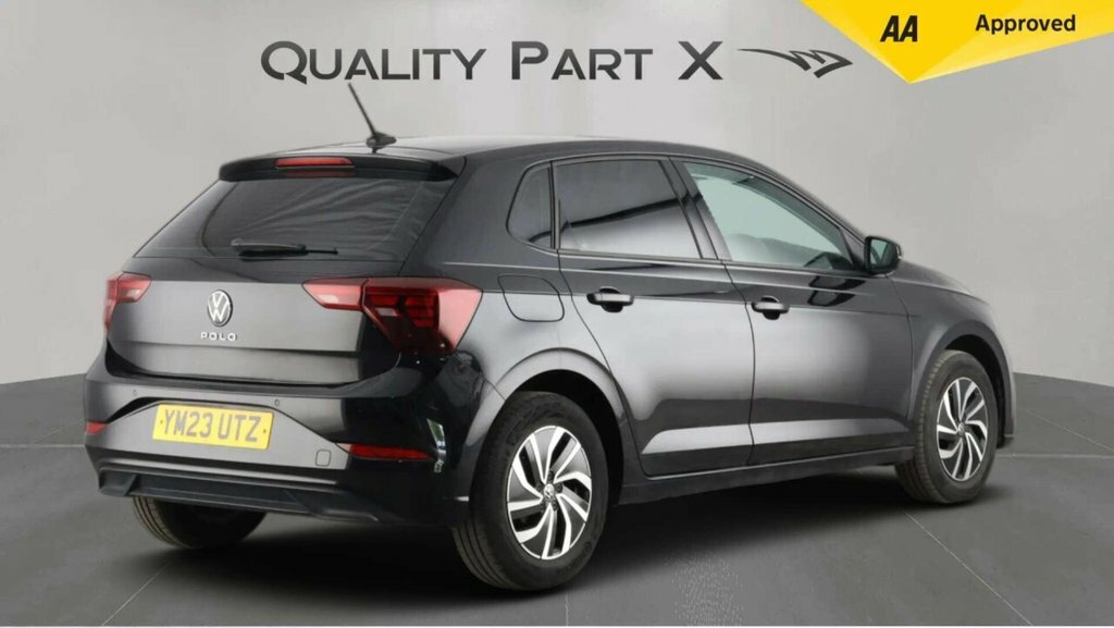 Volkswagen Polo Hatchback YM23UTZ Black #5