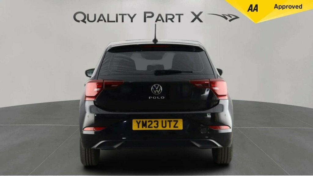 Volkswagen Polo Hatchback YM23UTZ Black #6